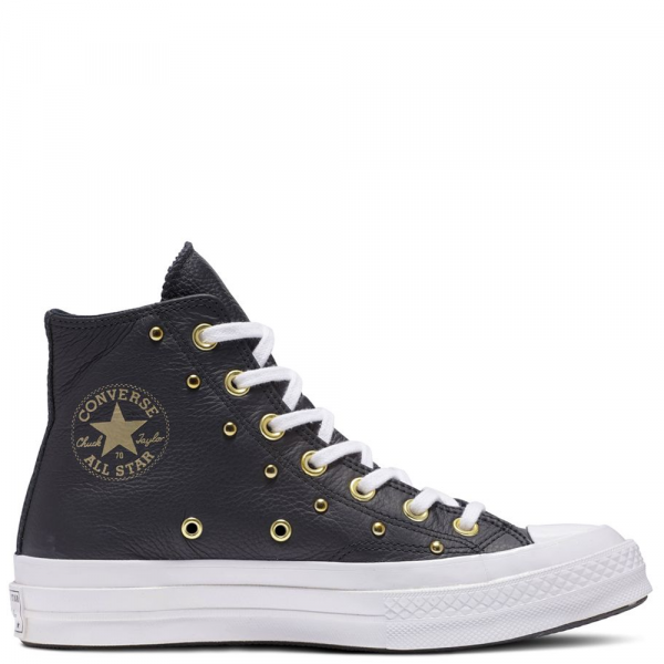 Converse Chuck 70 Star Studded Leather (Black/White)